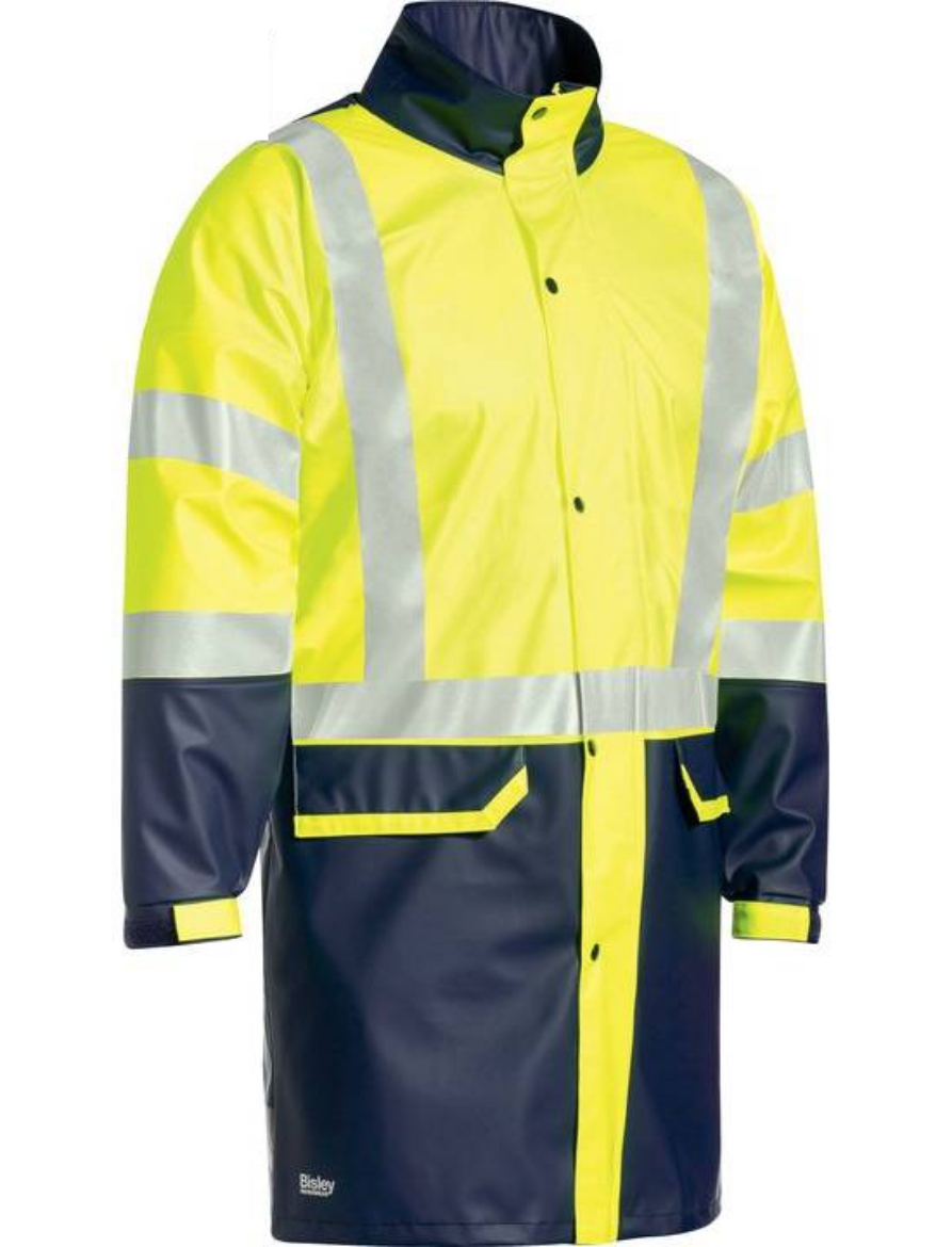 Picture of Bisley, Taped Hi Vis Stretch Pu Rain Coat